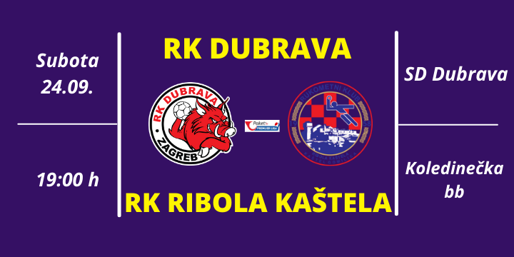 Najava utakmice DUBRAVA – RIBOLA KAŠTELA (24.09.)