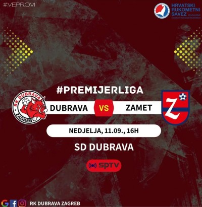 Najava utakmice DUBRAVA – ZAMET (11.09.)